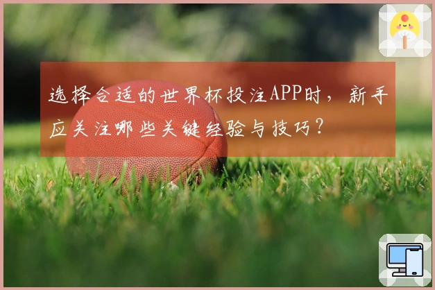 选择合适的世界杯投注APP时，新手应关注哪些关键经验与技巧？